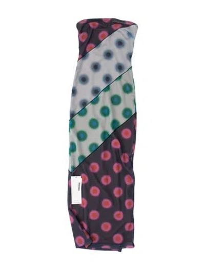 Pre-owned Miaou Polka Dot Print Mini Dress In Blue