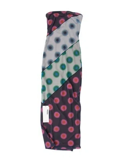 Pre-owned Miaou Polka Dot Print Mini Dress In Blue