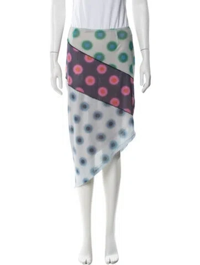 Pre-owned Miaou Polka Dot Print Mini Skirt In Multi