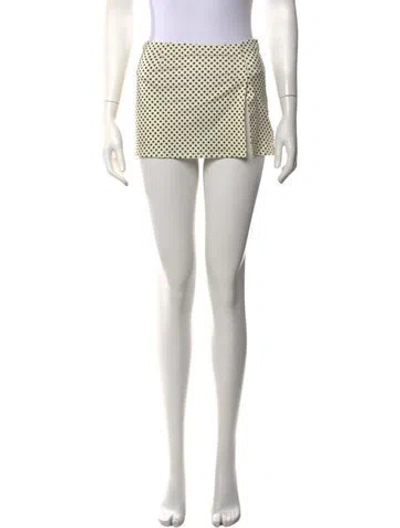 Pre-owned Miaou Polka Dot Print Mini Skirt In Pink