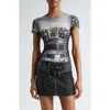Miaou Mini Tee In Belt Print
