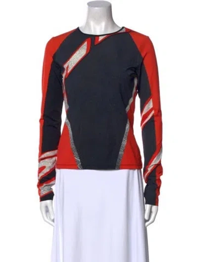 Pre-owned Miaou Printed Crew Neck Sweatshirt In Multi