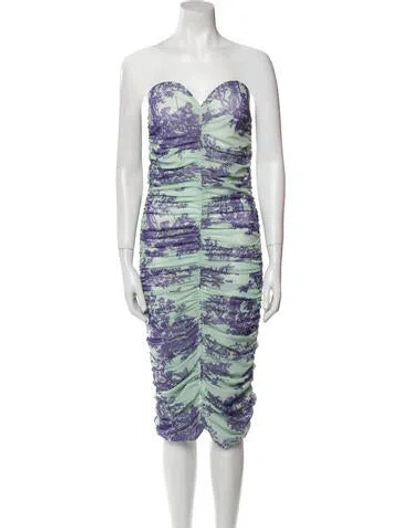 Pre-owned Miaou Printed Mini Dress In Multi