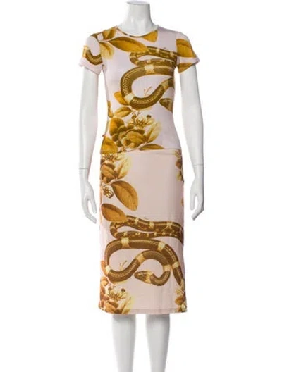 Pre-owned Miaou Printed Skirt Set In Neutral