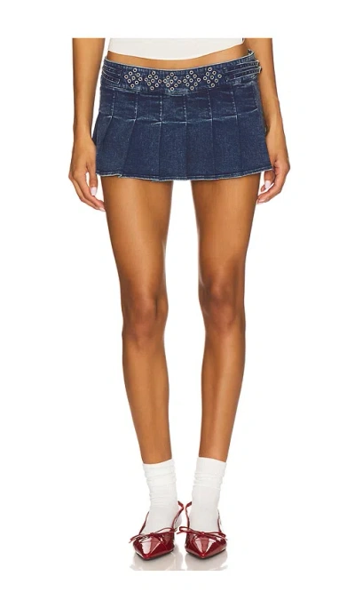 Miaou Reno Skirt In Blue