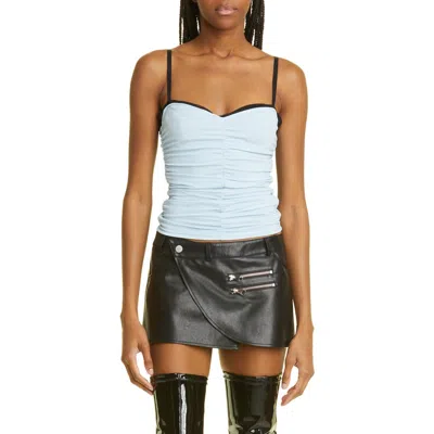MIAOU MIAOU RENZO RUCHED MESH TUBE TOP