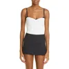 Miaou Renzo Ruched Mesh Tube Top In Cream
