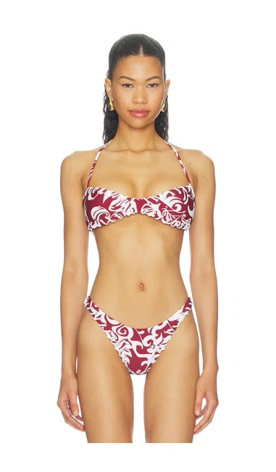 Miaou Rio Bikini Top In Red