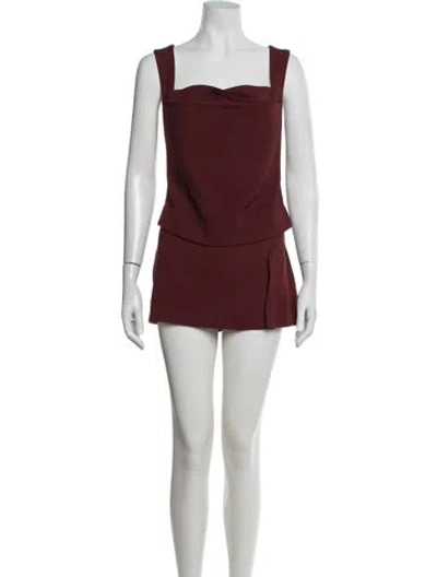 Pre-owned Miaou Skirt Set In Red