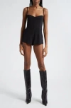 Miaou Sofia Corset Romper In Black