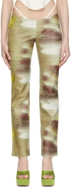 Miaou Ssense Exclusive Multicolor Rex Trouser In Motion