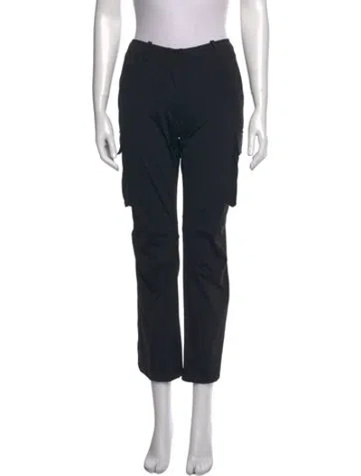 Pre-owned Miaou Straight Leg Pants In Black