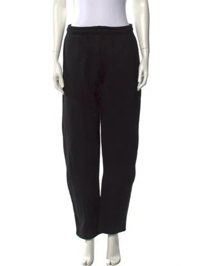 Pre-owned Miaou Straight Leg Pants In Black