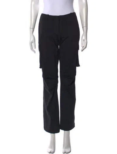 Pre-owned Miaou Straight Leg Pants In Black