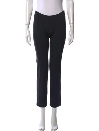 Pre-owned Miaou Straight Leg Pants In Black