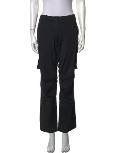 Pre-owned Miaou Straight Leg Pants In Black