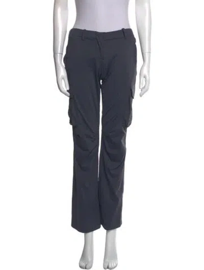 Pre-owned Miaou Straight Leg Pants In Blue