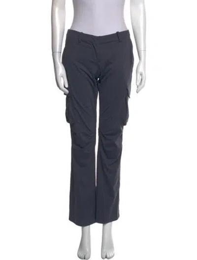 Pre-owned Miaou Straight Leg Pants In Blue