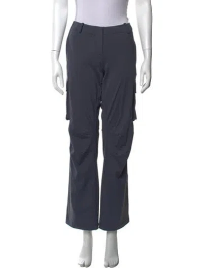 Pre-owned Miaou Straight Leg Pants In Blue