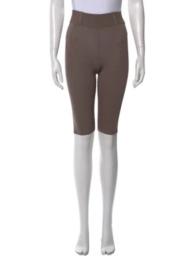 Pre-owned Miaou Straight Leg Pants In Brown