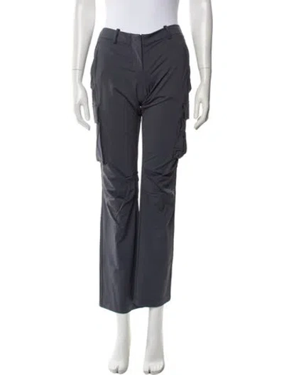 Pre-owned Miaou Straight Leg Pants In Gray