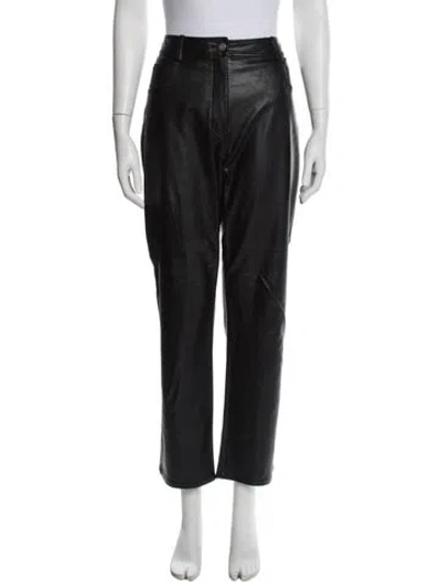 Pre-owned Miaou Straight Leg Pants In Gray