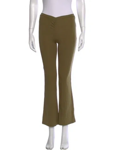 Pre-owned Miaou Straight Leg Pants In Green