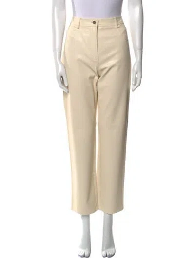 Pre-owned Miaou Straight Leg Pants In Neutral