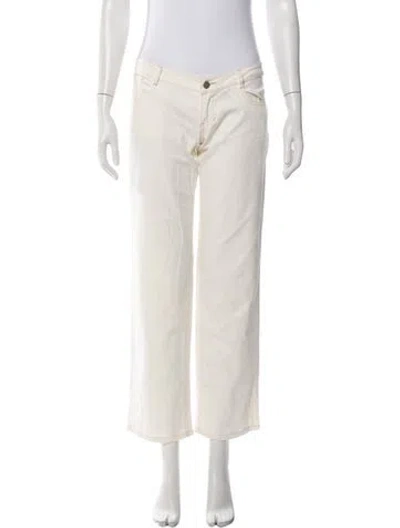 Pre-owned Miaou Straight Leg Pants In Neutral
