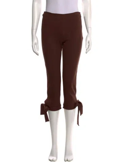 Pre-owned Miaou Straight Leg Pants W/ Tags In Brown