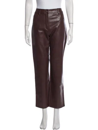 Pre-owned Miaou Straight Leg Pants W/ Tags In Brown