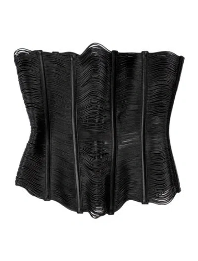 Pre-owned Miaou Strapless Crop Top W/ Tags In Multicolor