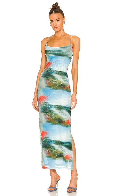 Miaou Thais Dress In Motion Blue