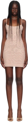 Miaou White & Red Anya Minidress In White Polka Dot
