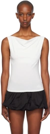 Miaou White Lani Tank Top In Creme
