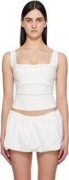 Miaou White Luna Tank Top In Dove
