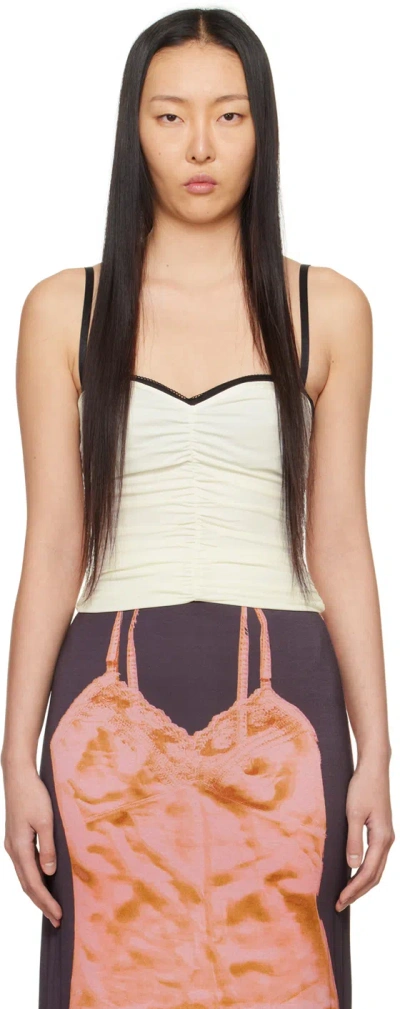 Miaou White Renzo Tube Top In Creme