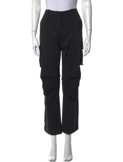 Pre-owned Miaou Wide Leg Pants In Black
