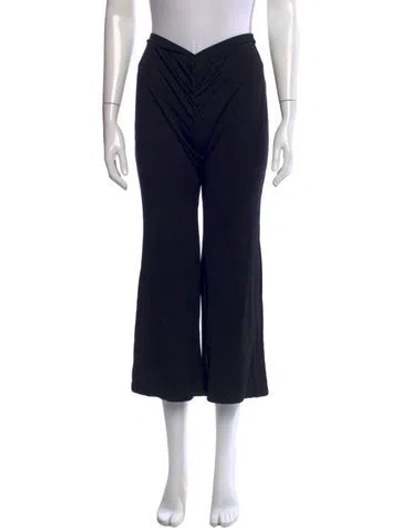 Pre-owned Miaou Wide Leg Pants In Black