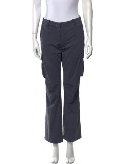 Pre-owned Miaou Wide Leg Pants In Blue