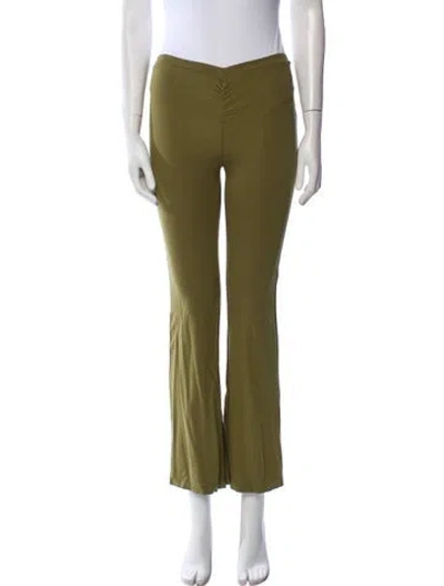 Pre-owned Miaou Wide Leg Pants In Green