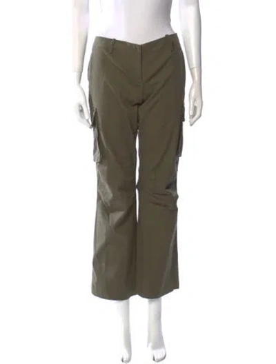 Pre-owned Miaou Wide Leg Pants In Green