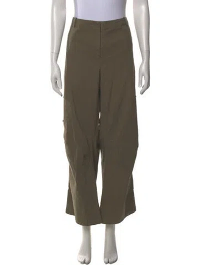 Pre-owned Miaou Wide Leg Pants In Green