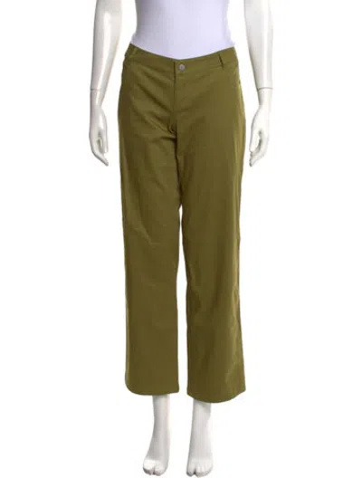 Pre-owned Miaou Wide Leg Pants In Green