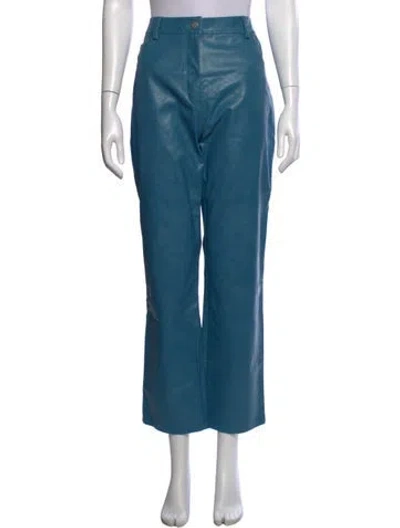 Pre-owned Miaou Wide Leg Pants W/ Tags In Blue