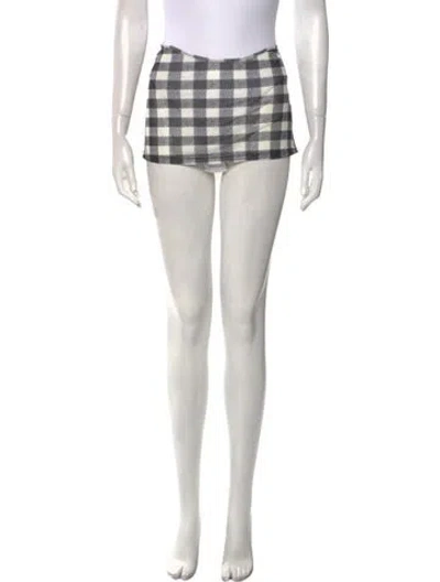 Pre-owned Miaou Wool Mini Skirt In Neutral