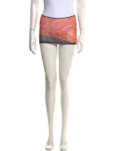 Pre-owned Miaou Wool Mini Skirt W/ Tags In Pink