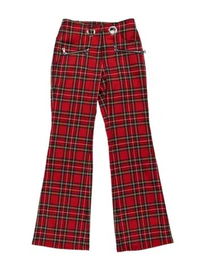 Pre-owned Miaou Wool Wide Leg Pants In Red