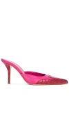 Miaou Pink & Red Giaborghini Edition June Mules In 粉红色和红色