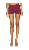 Miaou X Revolve Booty Short In 褐紫红色